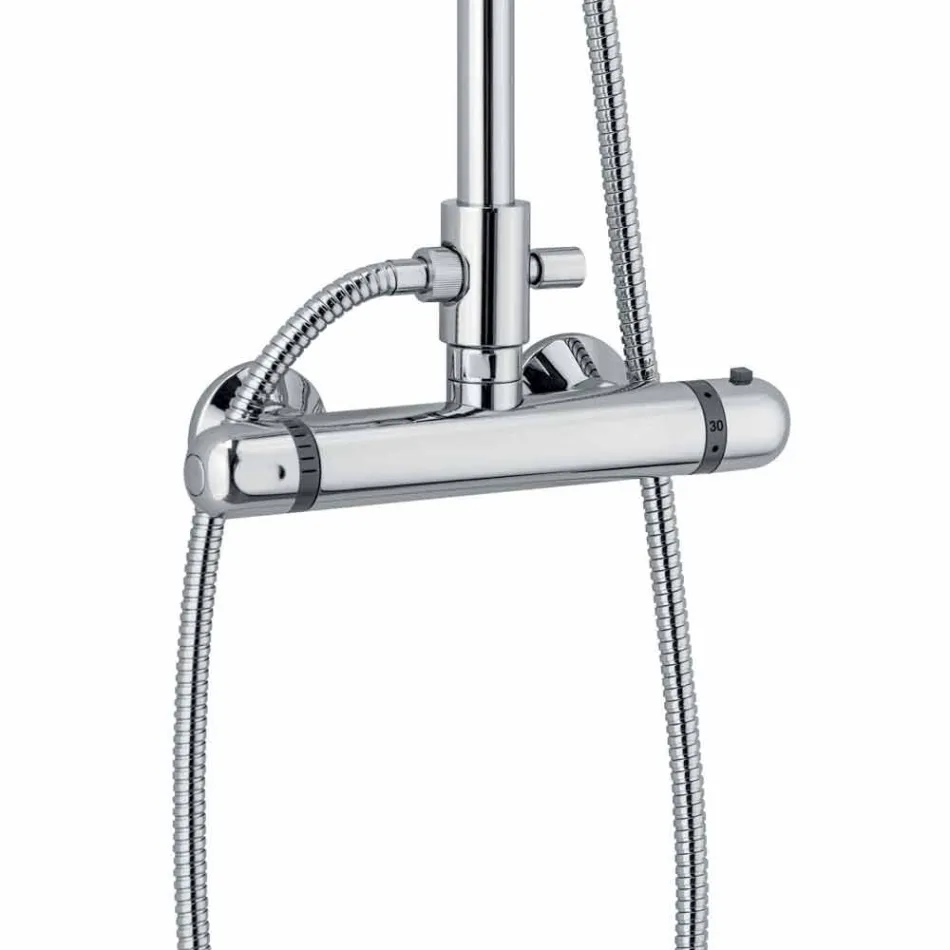 Kolona moderne e dushit në fund të kromit të bronzit Prodhuar në Itali - Gallo Viadurini