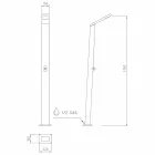 Kolona e dushit diellor në natyrë në çelik inox prodhuar në Itali - Werner Viadurini