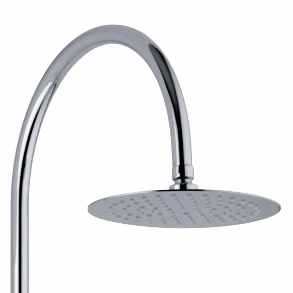 Kolona dushi teleskopike në tunxh me kokë dushi të rrumbullakët prodhuar në Itali - Lenio Viadurini