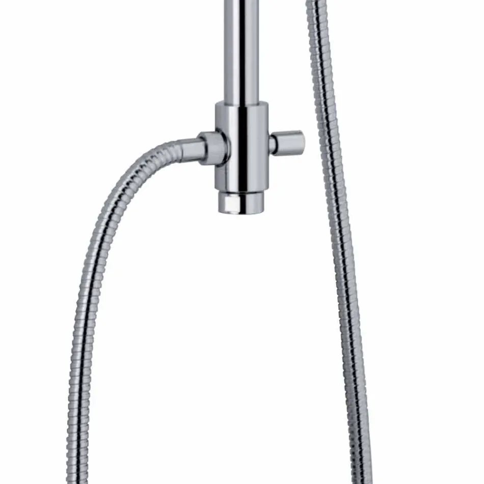 Kolona dushi teleskopike në tunxh me kokë dushi të rrumbullakët prodhuar në Itali - Lenio Viadurini