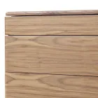 Dizenjoni rrobë të ngurtë druri dhe lëkure Grilli York të bërë në Itali Viadurini