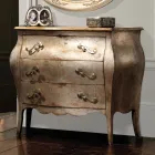 Komo në dërrasë Linden me 3 Sirtarë Prodhuar në Itali - Bled Viadurini