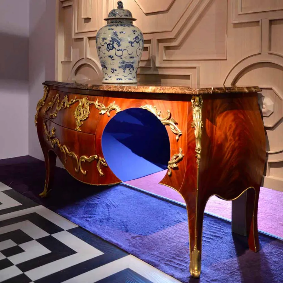 Gjoks mermeri të sirtarëve dhe dekorimeve në dizajn, të bëra në Itali, Gildo Viadurini