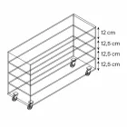 Veshjet me xham ekstra dhe gjashtë sirtarë të bardhë prej druri të bëra në Itali - Ganzo Viadurini