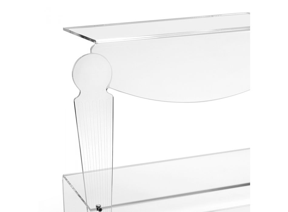 Tavolina Artizanale e Shtratit në Dizajn Klasik Transparent Plexiglass - Salino Viadurini
