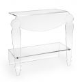 Tavolina Artizanale e Shtratit në Dizajn Klasik Transparent Plexiglass - Salino