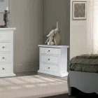 Komodina me strukturë me grimca druri të rimeso Prodhuar në Itali - Thor Viadurini