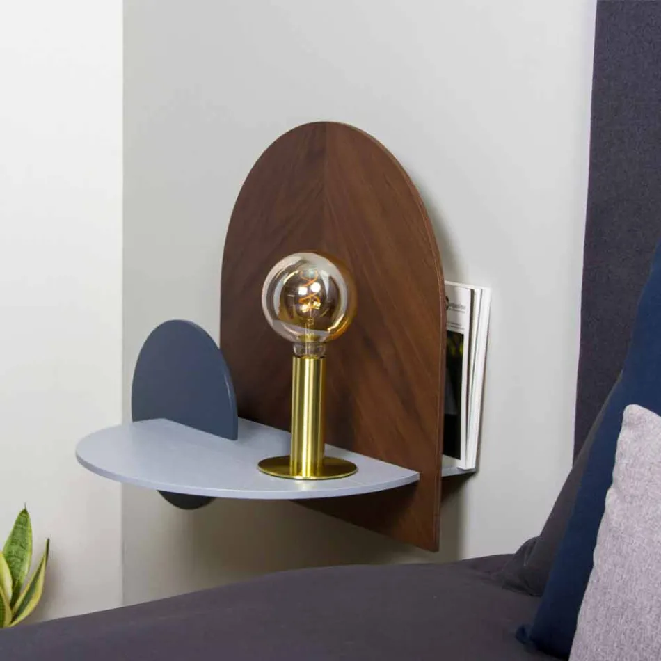 Dizajn modern Tavolina e shtratit që përbëhet nga 3 panele modulare kompensatë - Marea Viadurini