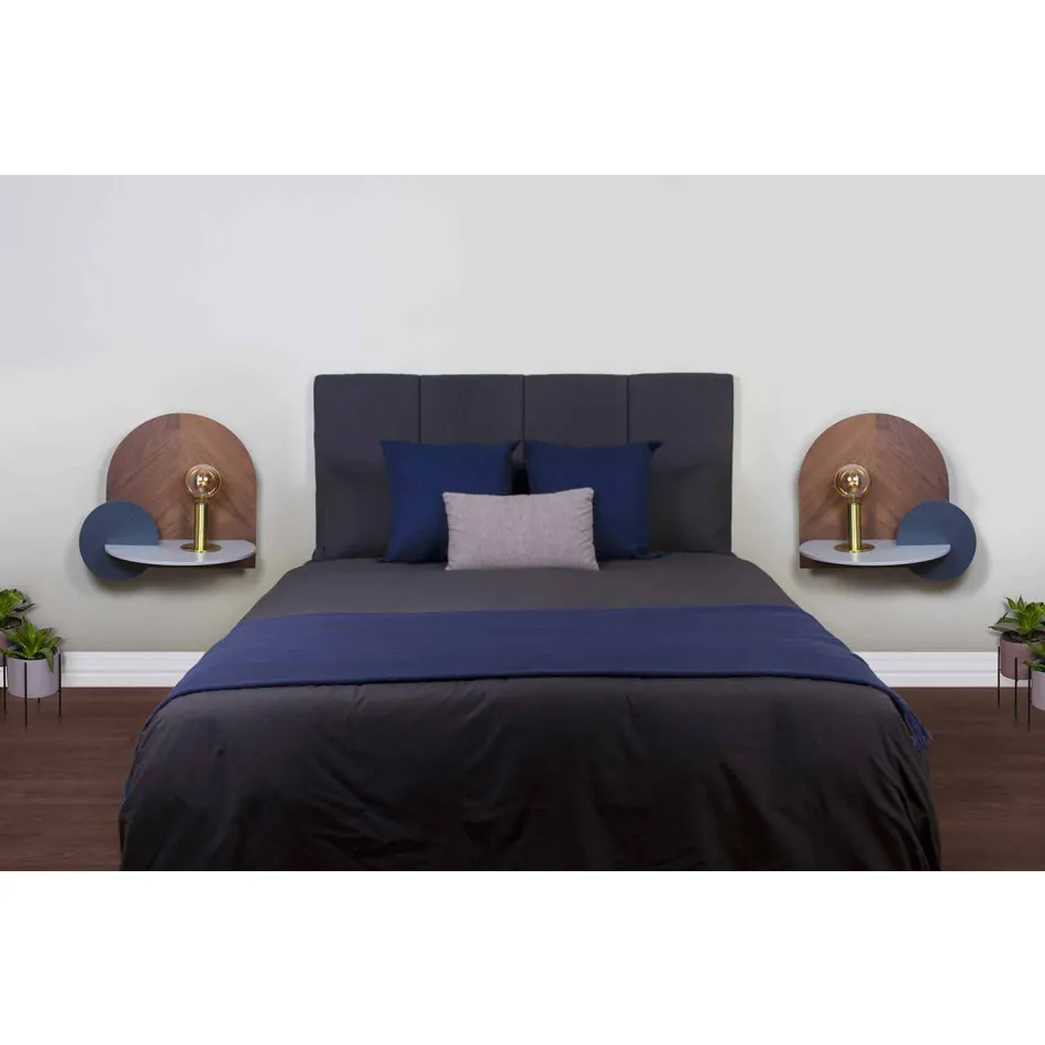 Dizajn modern Tavolina e shtratit që përbëhet nga 3 panele modulare kompensatë - Marea Viadurini