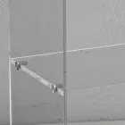 Komodinë akrilike transparente kristali me raft dizajni - Minervo Viadurini