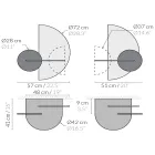 Tavolina e krevatit modular modern në dizajn elegant dhe të gjithanshëm kompensatë - Ramia Viadurini