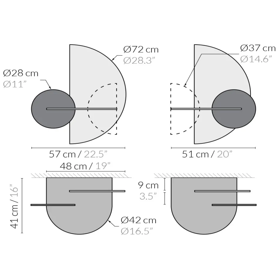 Tavolina e krevatit modular modern në dizajn elegant dhe të gjithanshëm kompensatë - Ramia Viadurini