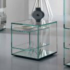 Tavolina e shtratit në gotë ekstra të pastër 2 Dimensionet e prodhuar në Itali - Linzy Viadurini