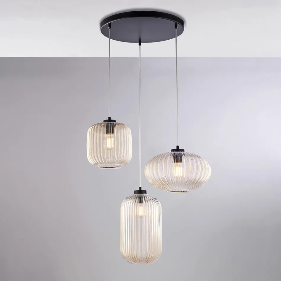 Një aksesor i ndritshëm dizajni prej qelqi dhe metali, i prodhuar në Itali, me një pamje elegante - Tucana Viadurini