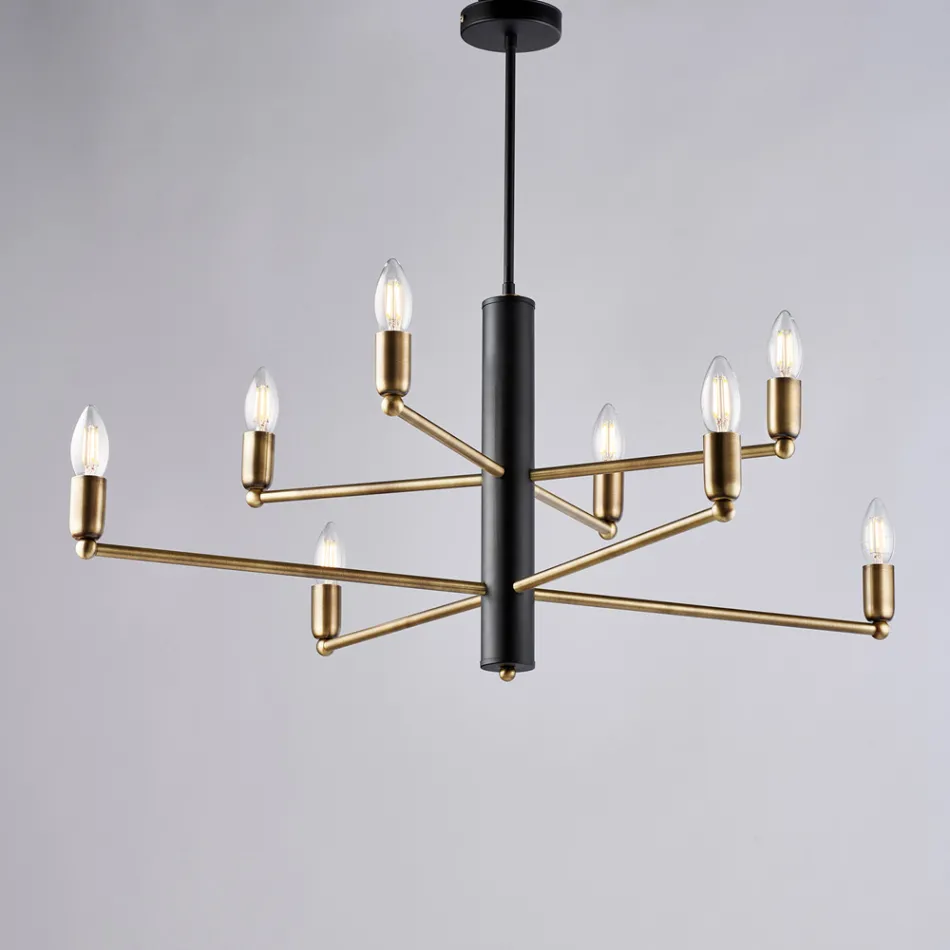 Plotësues Dizajni i Shkëlqyer në Qelq dhe Metal, Prodhuar në Itali me një Pamje Elegante - Ursa Viadurini