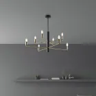 Plotësues Dizajni i Shkëlqyer në Qelq dhe Metal, Prodhuar në Itali me një Pamje Elegante - Ursa Viadurini