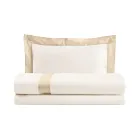 Mbulesë komplete e vetme e gjysmë pambuku me 100% pambuk dhe 10% saten pambuku - Detaj Viadurini