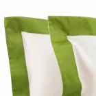 Sete fletë satenesh për krevat dopio me skajet me ngjyra - zymbyl Viadurini