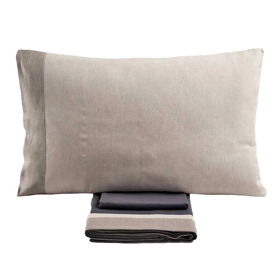 Komplet krevate dopio me 90% pambuk dhe 10% liri Prodhuar në Itali - Nestle Viadurini