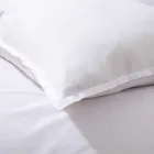 Krevat dopio i plotë me veshje pambuku të pastër të lyer dhe me hije - Delikatesë Viadurini