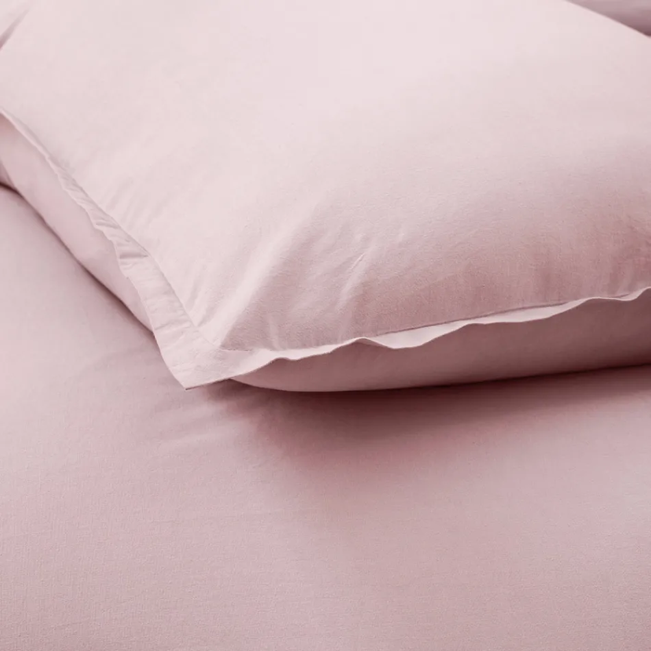 Krevat dopio i kompletuar me veshje pambuku të pastër të lyer dhe me hije - delikatesë Viadurini