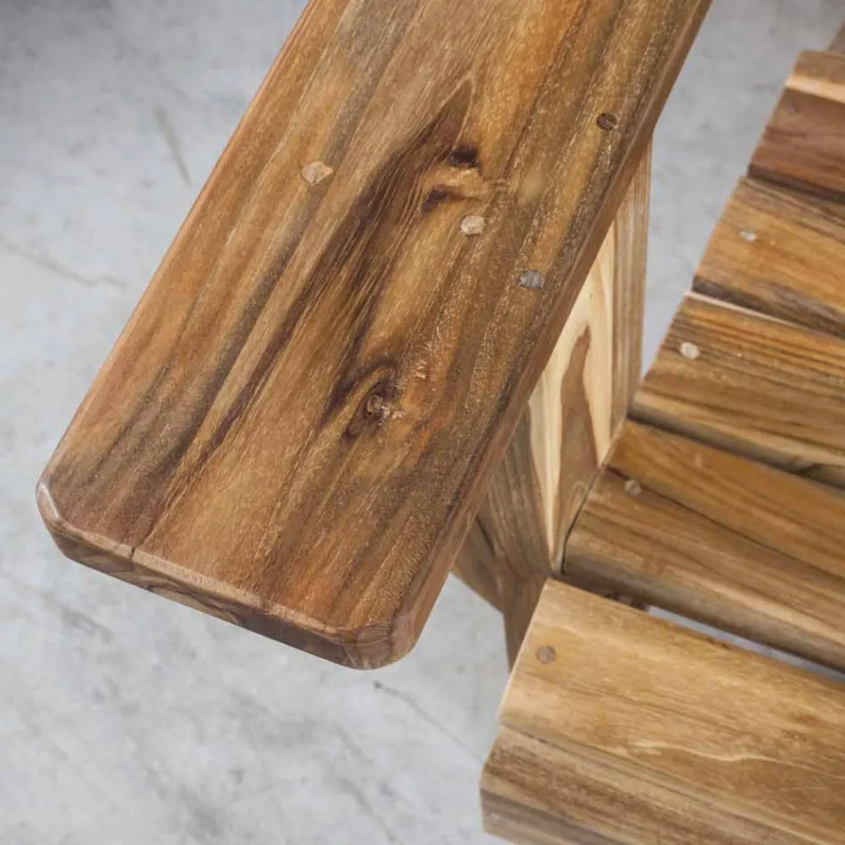 Përbërja 2 Mobilje banjoje në dru tik të ngurtë - Solferino Viadurini