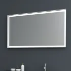 Përbërja 2 Mobilje për banjo të varura në Platinum të lakuar MDF 120 cm - Renga Viadurini