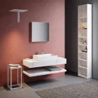 Përbërja 3 Mobilje të Banjës së Pezulluar në Gresi prej Porcelani 4 Përfundime - Rambina Viadurini