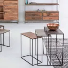 Përbërja 3 Tavolina kafeje në lëvizje alumini dhe çeliku - Salvio Viadurini