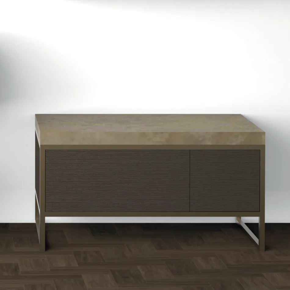 Përbërja 5 Mobilje banjo në këmbë në metale, Ekolegno dhe Gresi luksoze - Cizco Viadurini