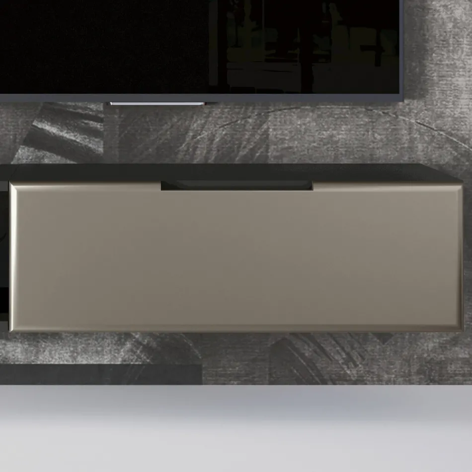 Përbërja moderne e murit të dhomës së ndenjes në MDF Prodhuar në Itali - Linn Viadurini