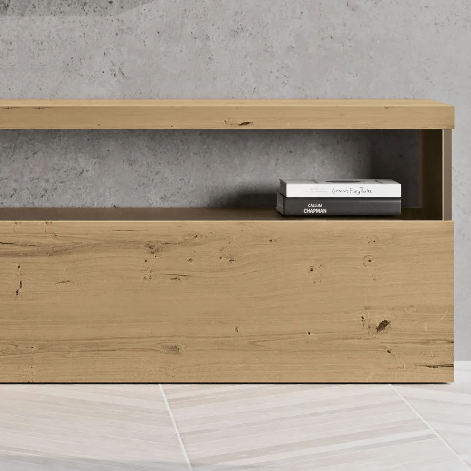 Përbërja moderne e murit me fije lisi me nyje nordike dhe hekur - Siri Viadurini