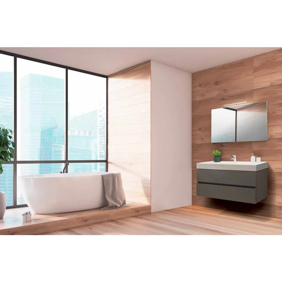 Përbërja e pezulluar e banjës në Fenix Grey - Becky Viadurini