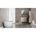 Përbërja e pezulluar e mobiljeve për banjë në Melamine Oak - Becky Viadurini