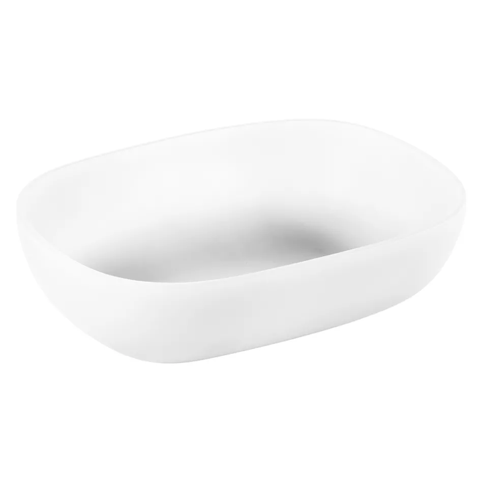 Kompozim i bardhë i banjës me pajisje mbështetëse dhe dizajni në tokë - Georges Viadurini