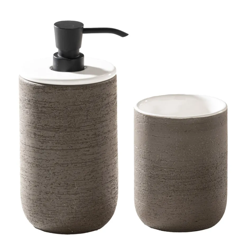 Kompozim i Bardhë Banjo me Mbështetje në Tokë dhe Aksesorë Dizajn - Georges Viadurini