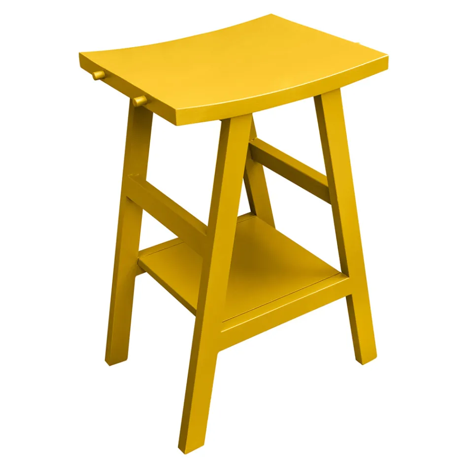 Përbërja e verdhë e banjës duke përfshirë pasqyrën dhe aksesorët - Maryse Viadurini