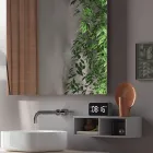 Kompozimi i banjës i kompletuar me lavaman, pasqyrë dhe bazament Made in Italy - Dream Viadurini