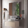Kompozimi i banjës i kompletuar me lavaman, pasqyrë dhe bazament Made in Italy - Dream