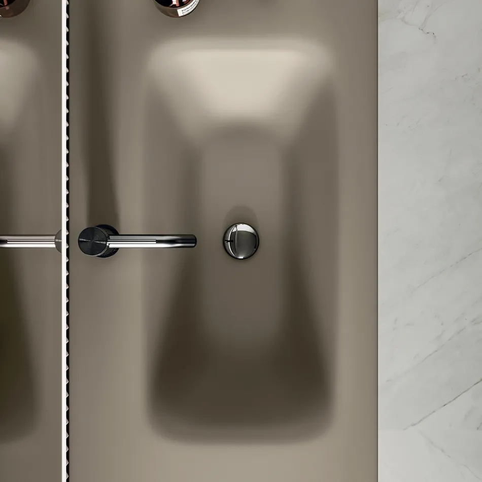 Kompozim Banjoje me Bazë me 2 Sirtarë dhe 1 Derë - Titan Viadurini