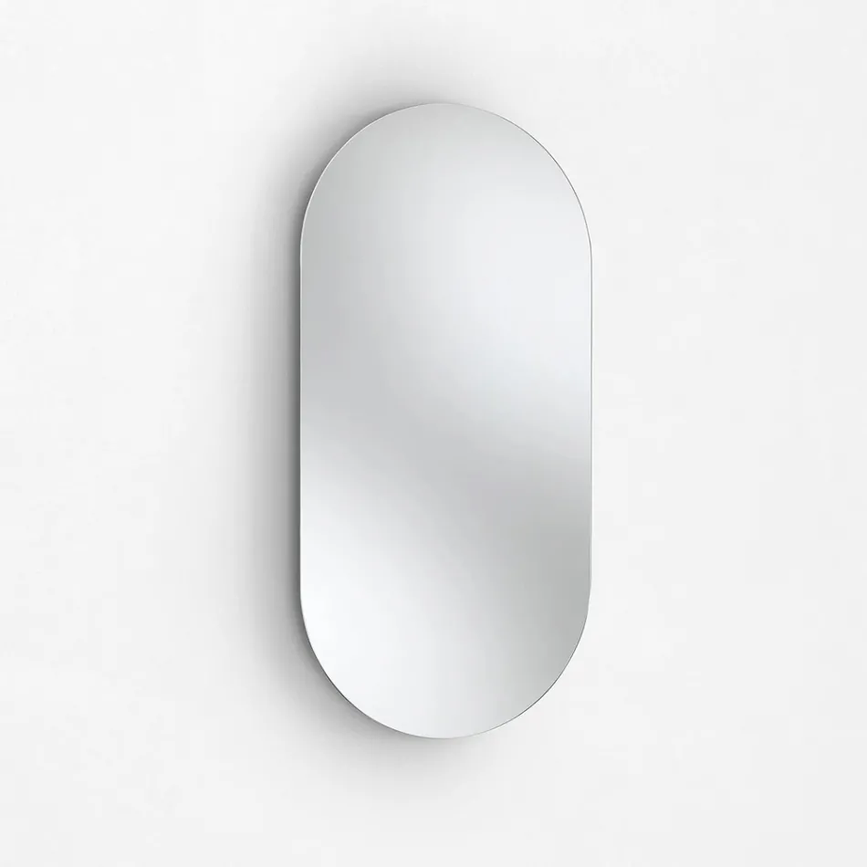 Kompozim Banjo me 1 Sirtar, Lavaman Rrëshire Antraciti dhe Pasqyrë - Titan Viadurini