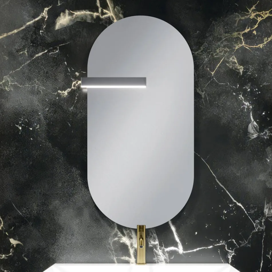 Kompozim Banjoje me 2 Sirtarë të Bardhë Mat, Lavaman dhe Pasqyrë - Elios Viadurini