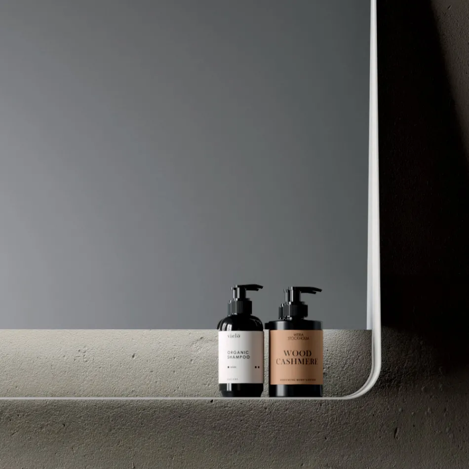 Kompozim Banjoje me 2 Sirtarë dhe 2 Ndarje të Hapura, Pasqyrë dhe Lavaman - Magnolia Viadurini