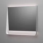 Kompozim Banjo me 2 Sirtarë, Lavaman të Bardhë, Pasqyrë dhe Dollap Muri - Elios Viadurini