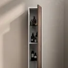 Kompozim Banjoje me 4 Sirtarë në Ngjyrë Lisi Rio, Pasqyrë dhe Lavaman - Velaria Viadurini