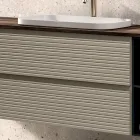 Kompozim Banjoje me 4 Sirtarë, Lavaman, Pasqyrë dhe Rafte të Hapura - Elios Viadurini