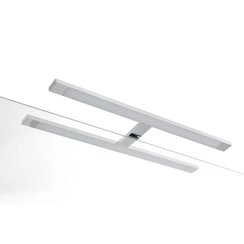 Kompozim Banjoje me 4 Sirtarë, Lavaman, Pasqyrë dhe Rafte të Hapura - Elios Viadurini