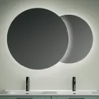 Kompozim Banjoje me 4 Sirtarë, Pasqyrë dhe Lavamanë Ngjyrë Jeshile - Magnolia Viadurini