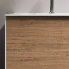 Kompozim banjoje me bazë lisi mjalti, lavaman dhe pasqyrë Prodhuar në Itali - Kile Viadurini