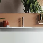 Kompozim banjoje me baze te varur, pasqyre dhe lavaman Made in Italy - Dream Viadurini